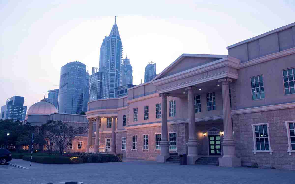 The American University in Dubai campus where Sima became an architect